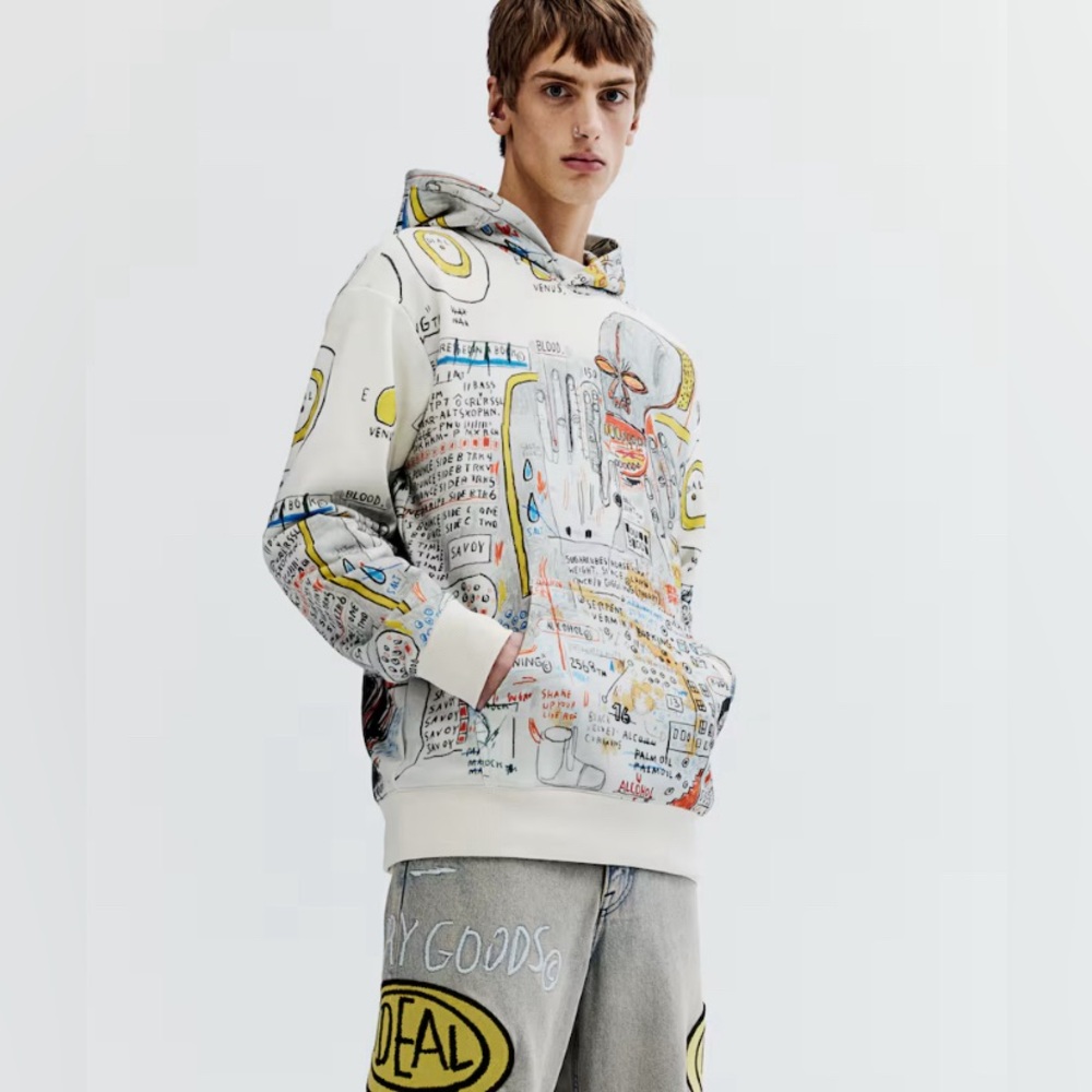 Basquiat x Ev Bravado & Tela D'Aore x H&M - Hoodie Size Medium NWT